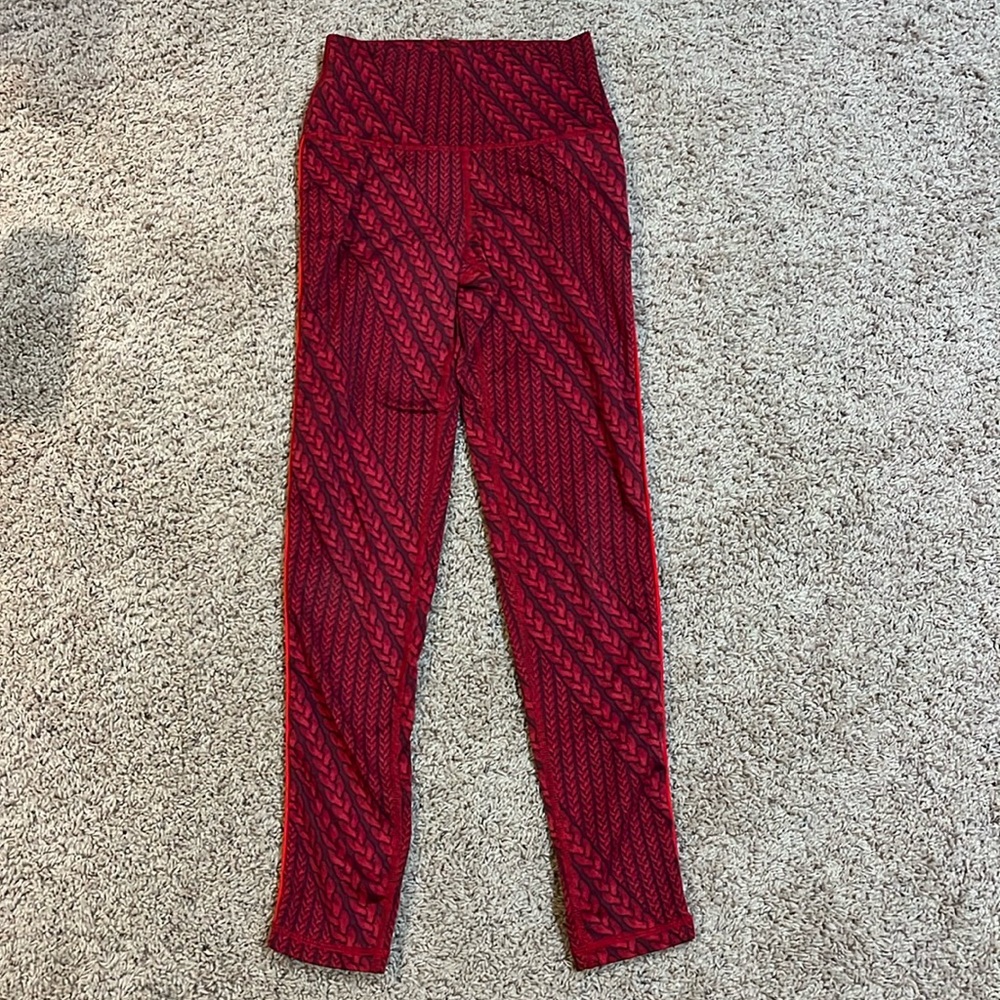 Aerie Red Chiller Leggings (Size S)